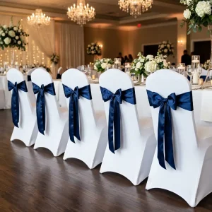 Chair covers and accent bows